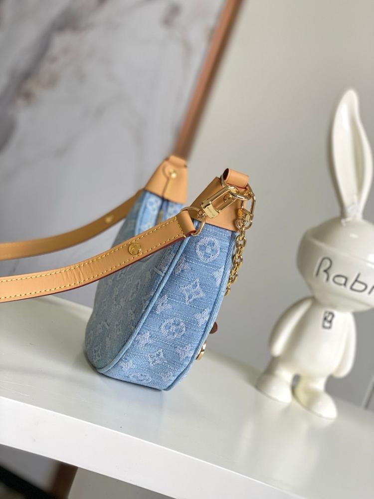 Elegant Premium Blue Denim Shoulder Bag