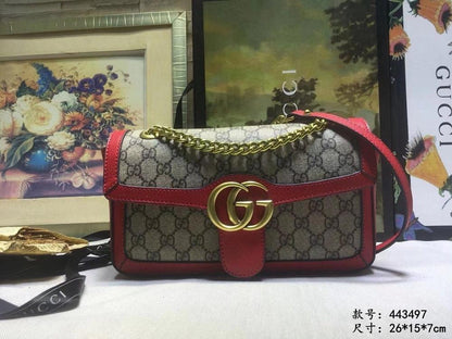 Alma Red Top Handle Bag