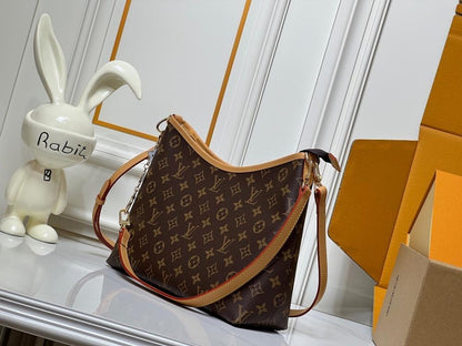 Speedy Bandouliere Monogram Leather Crossbody Bag
