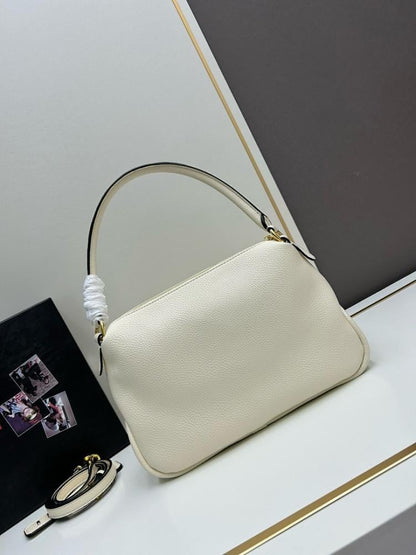 Classic Modern Leather Top Handle Bag