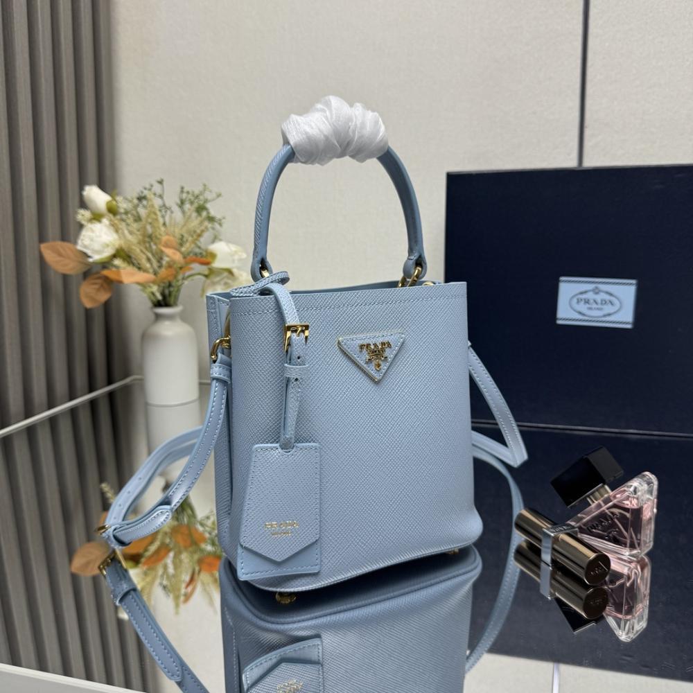 Saffiano Leather Bucket Bag