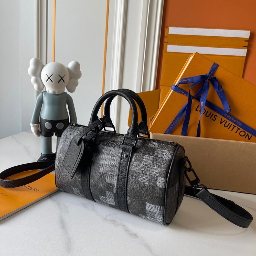 Keepall Monogram Leather Travel Bag