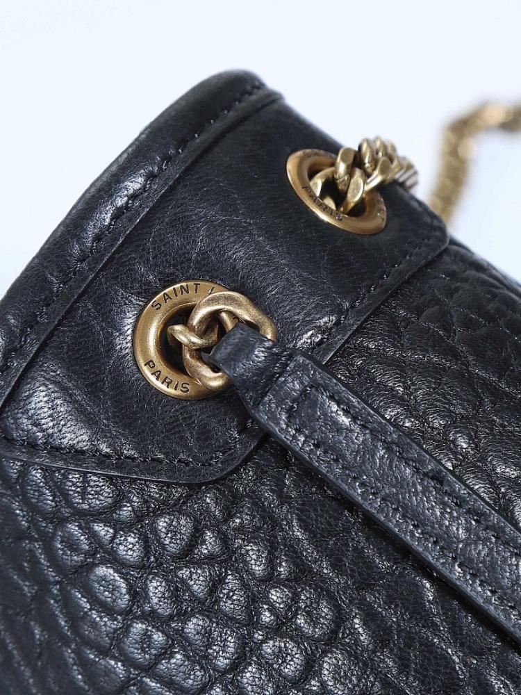 Niki Pink Leather Crossbody Bag