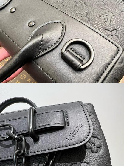 Stylish Refined Leather Crossbody Bag
