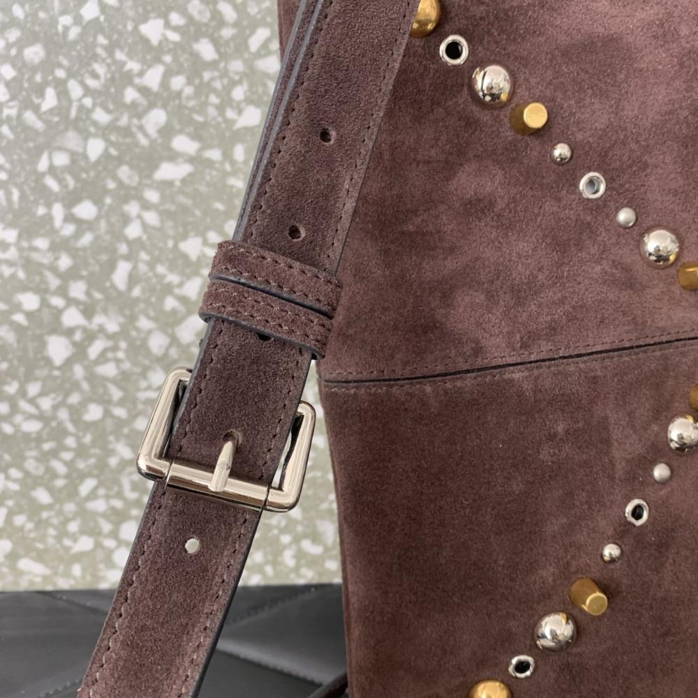 Gold Studded Top Handle Bag