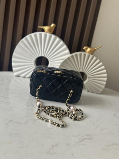 Gold Studded Lambskin Wallet