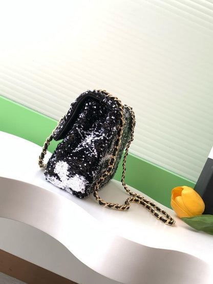Embroidered Top Handle Bag