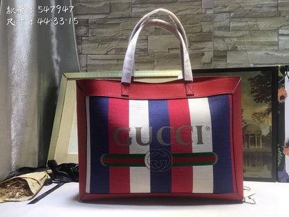 Ophidia Red Calfskin Tote Bag