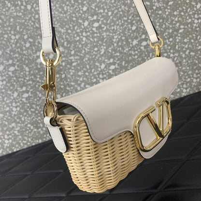 Woven Top Handle Bag