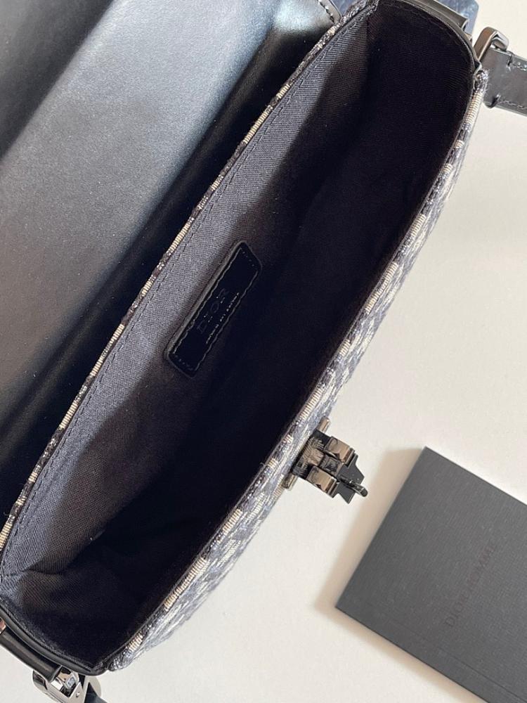 Luxury Stylish Black Printed Calfskin Shoulder Bag