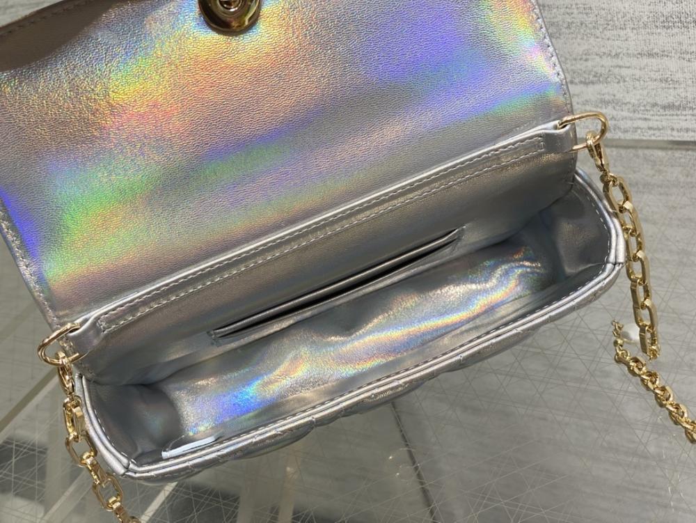 Silver Top Handle Bag