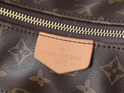 Alma Monogram Canvas Shoulder Bag