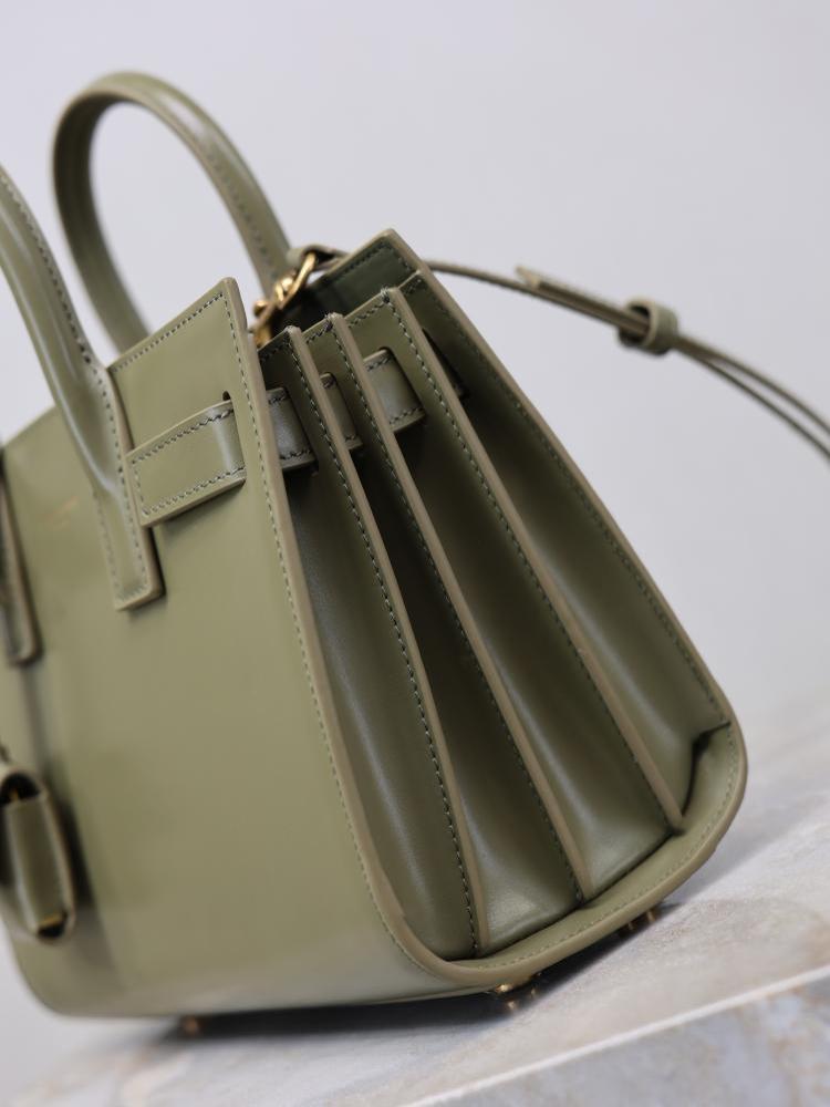 Leather Top Handle Bag