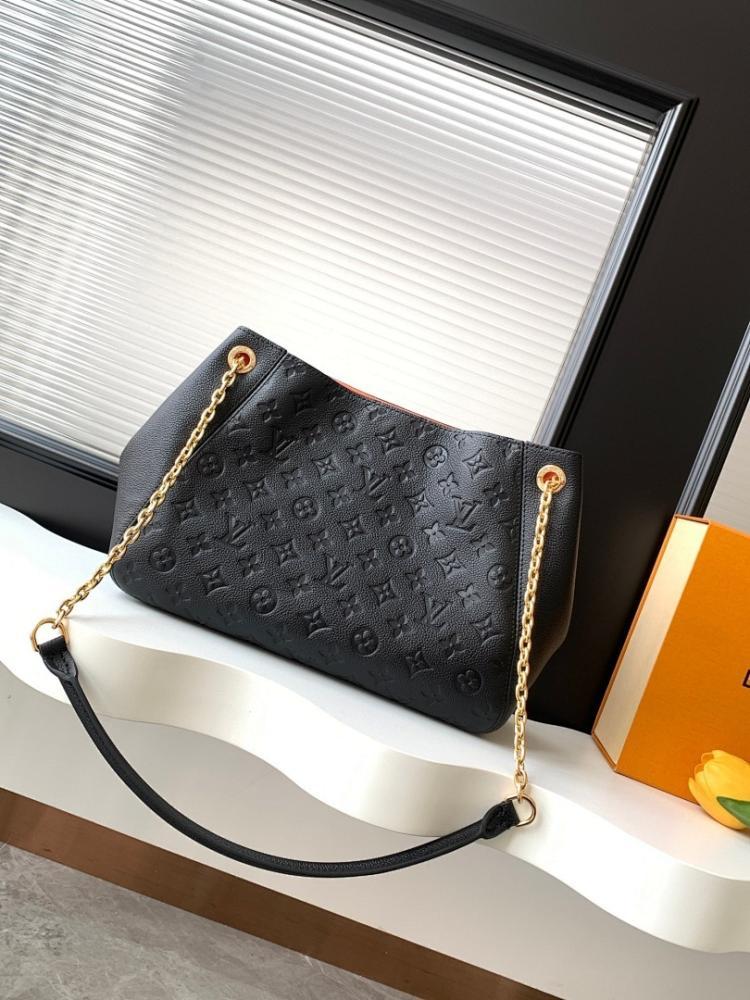 Modern Italian-Inspired Monogram Leather Shoulder Bag