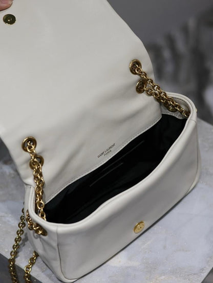 Modern Elegant Lambskin Top Handle Bag