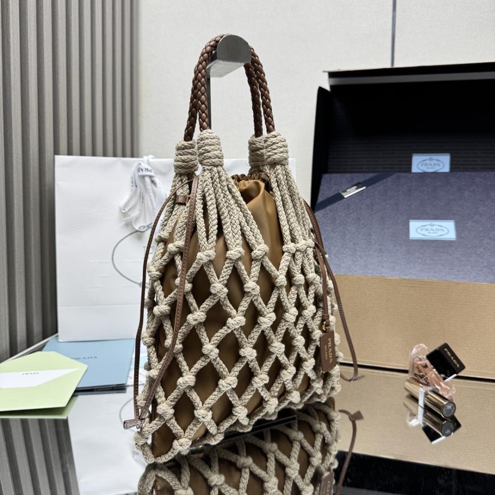Woven Top Handle Bag