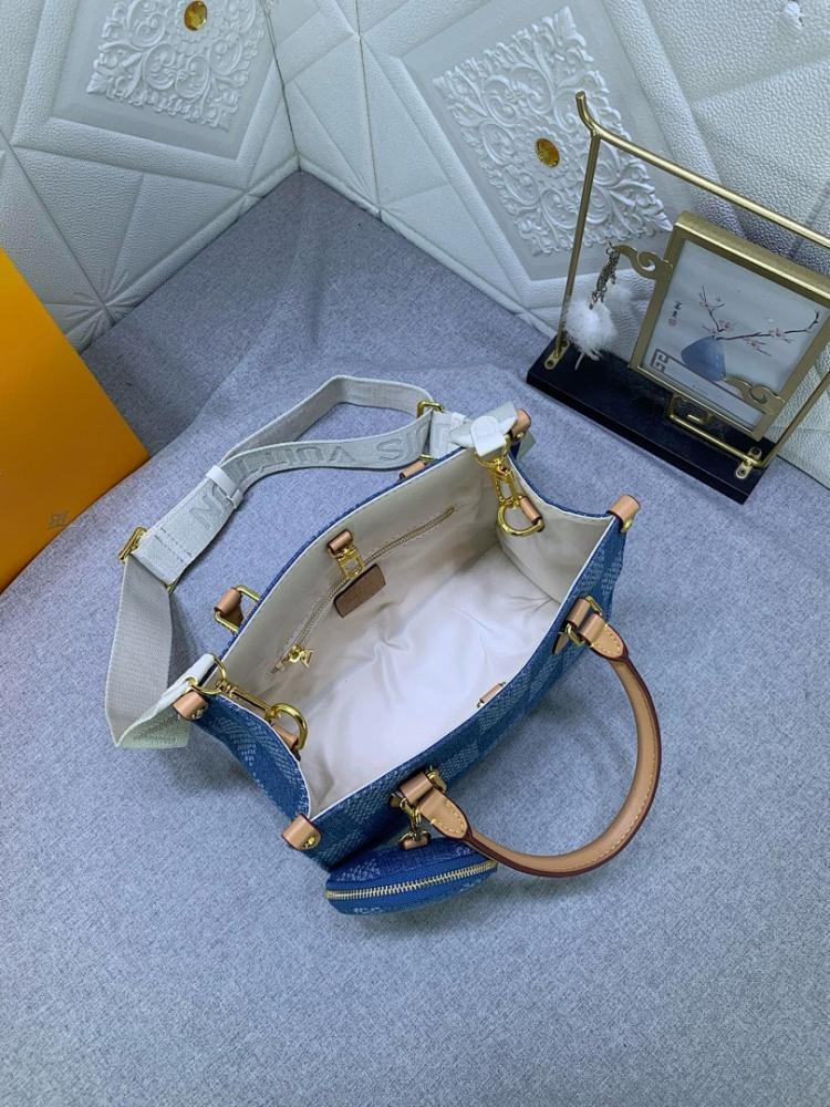 Elegant Refined Denim Crossbody Bag