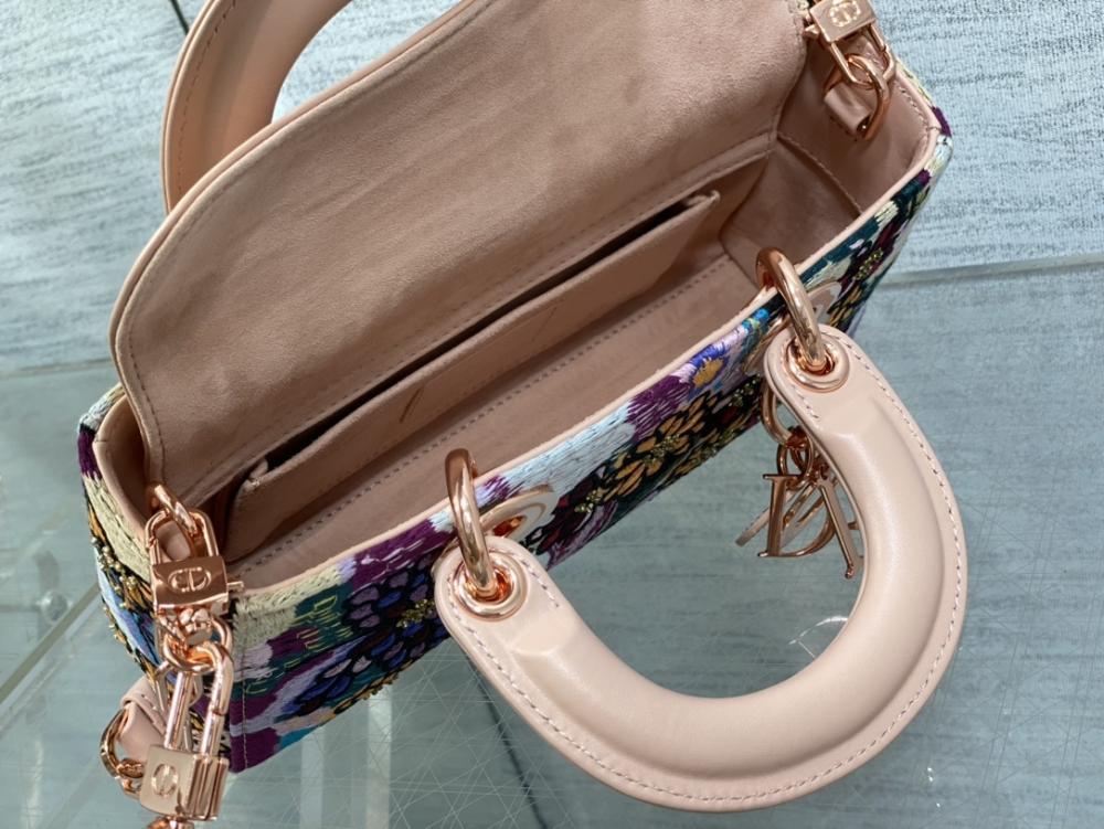 Classic Embroidered Top Handle Bag