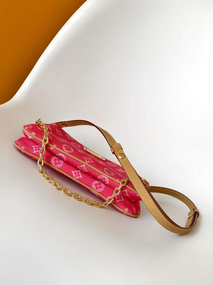 Gold Top Handle Bag