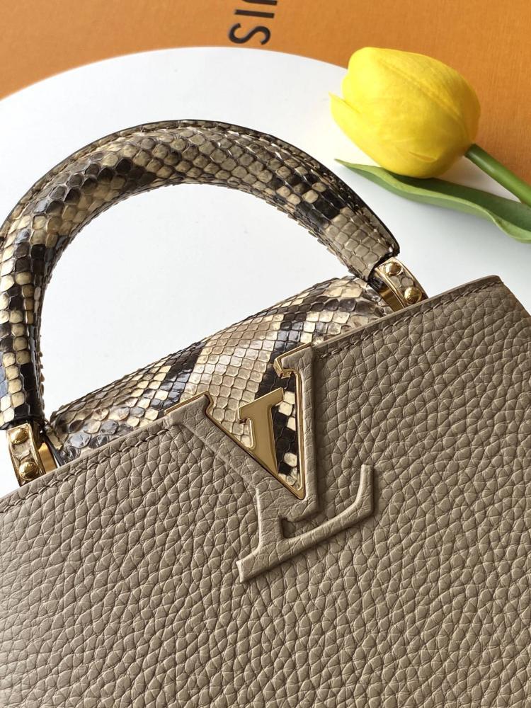 Embroidered Leather Top Handle Bag