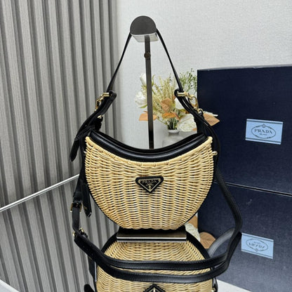 Woven Top Handle Bag