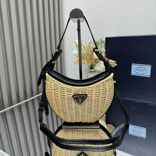 Woven Top Handle Bag