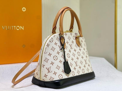 Elegant Leather Top Handle Bag – Limited Edition