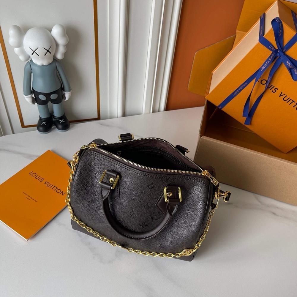 Stylish Refined Monogram Leather Top Handle Bag