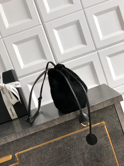 Classic Suede Top Handle Bag