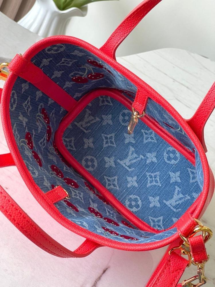 Neverfull Monogram Calfskin Shoulder Bag