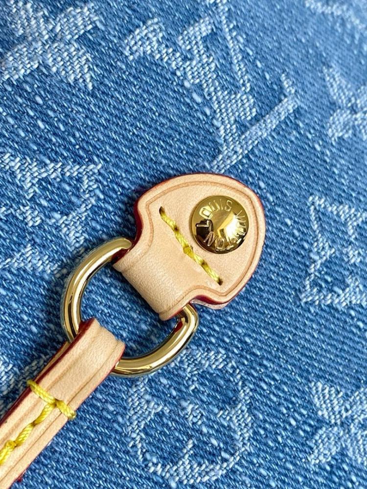 Neverfull Monogram Denim Top Handle Bag