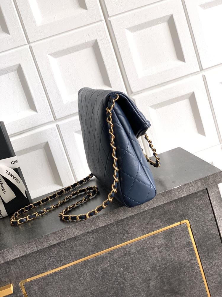 Gold Leather Top Handle Bag