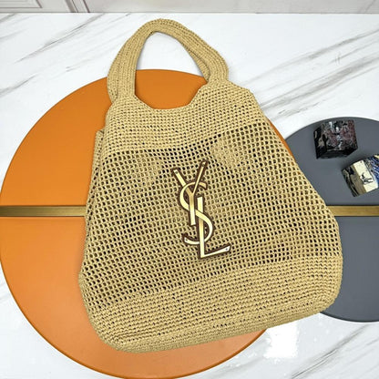 Woven Straw Tote Bag