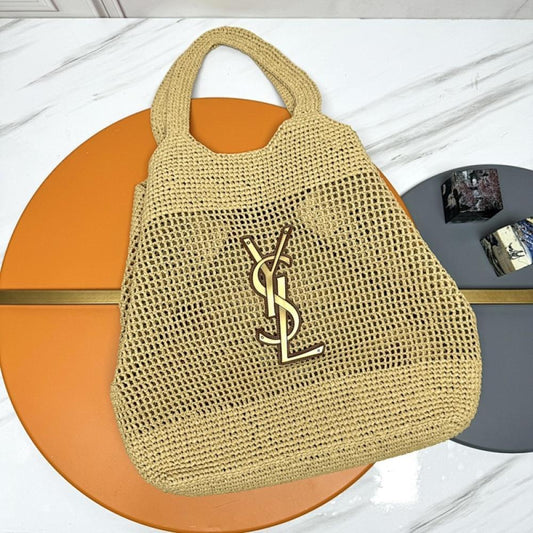 Woven Straw Tote Bag