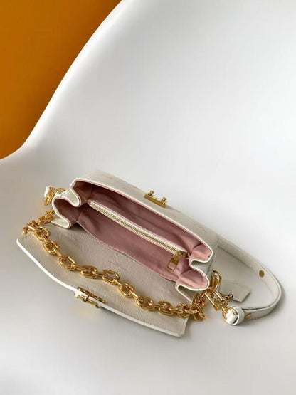 Leather Top Handle Bag