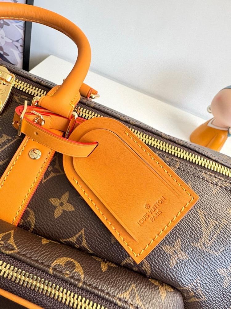 Keepall Monogram Leather Travel Bag