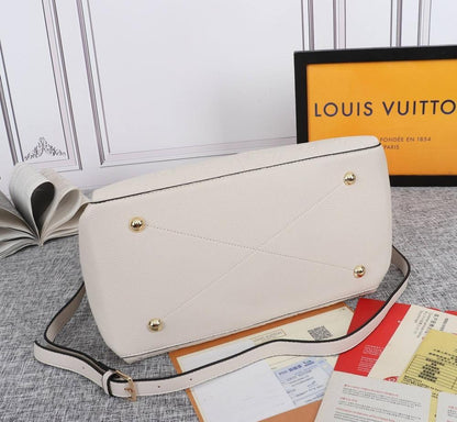 Modern Italian-Inspired Woven Leather Top Handle Bag