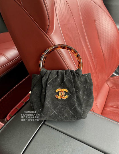 Luxury Leather Top Handle Bag