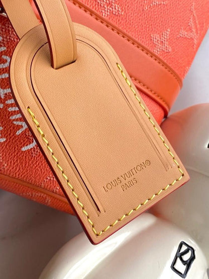 Keepall Monogram Leather Travel Bag