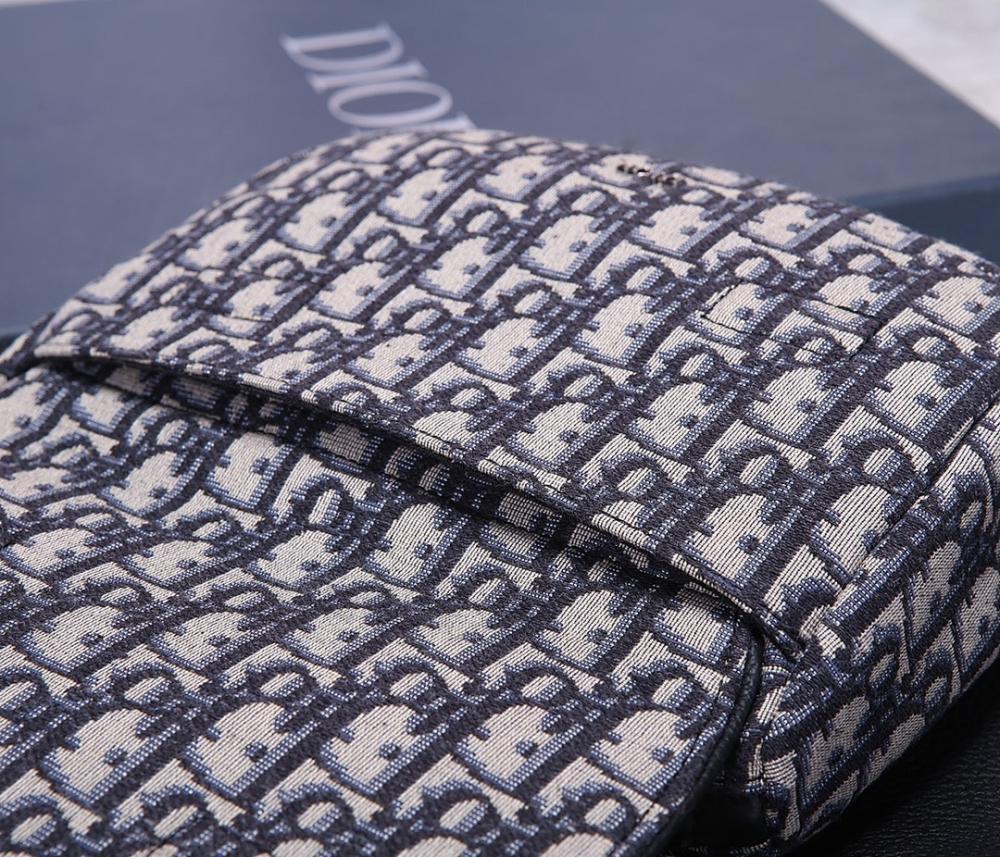 Modern Luxury Black Printed Calfskin Crossbody Bag