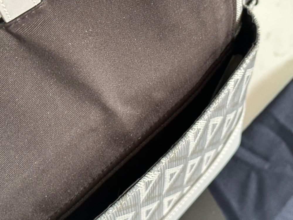 Modern Refined Grey Calfskin Shoulder Bag