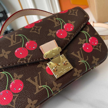 Modern Italian-Inspired Monogram Shoulder Bag