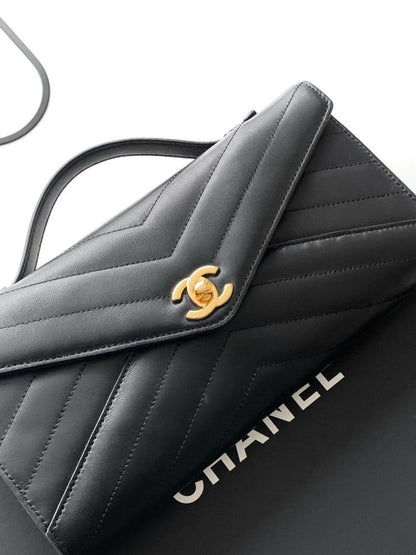 Classic Calfskin Top Handle Bag