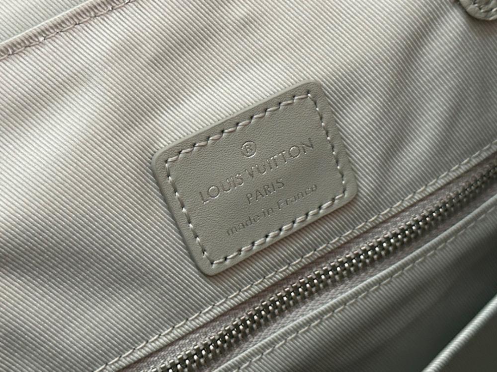 Elegant Refined Monogram Leather Top Handle Bag