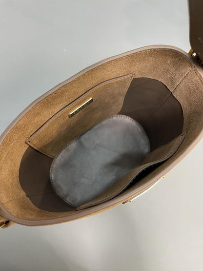 Suede Bucket Bag