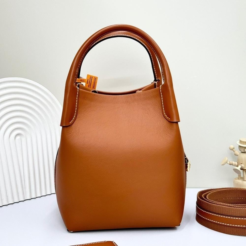Luxury Stylish Gold Calfskin Shoulder Bag