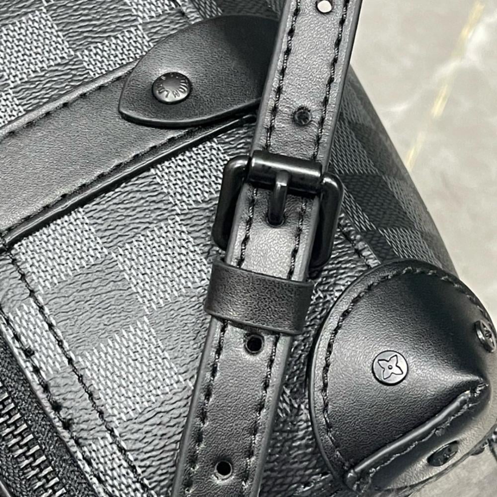 Italian-Inspired Luxury Gold Quilted Leather Travel Bag