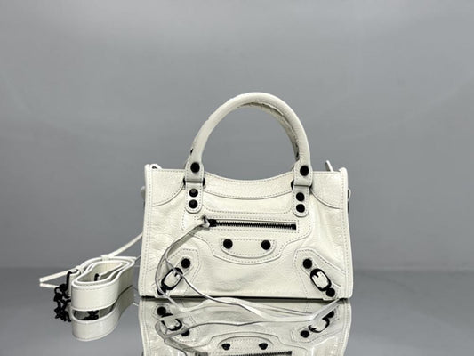 Luxury Leather Top Handle Bag