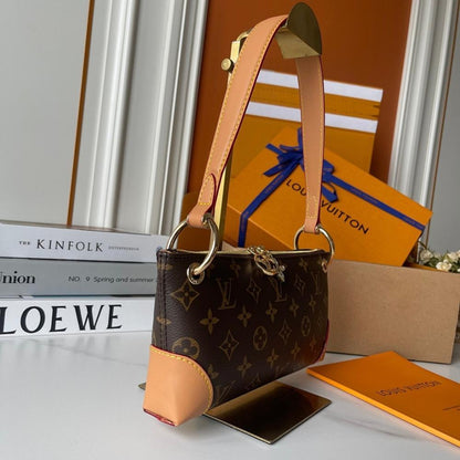 Modern Premium Leather Top Handle Bag