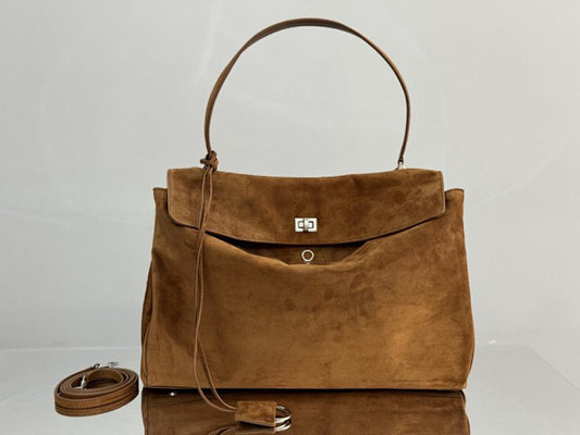 Leather Top Handle Bag
